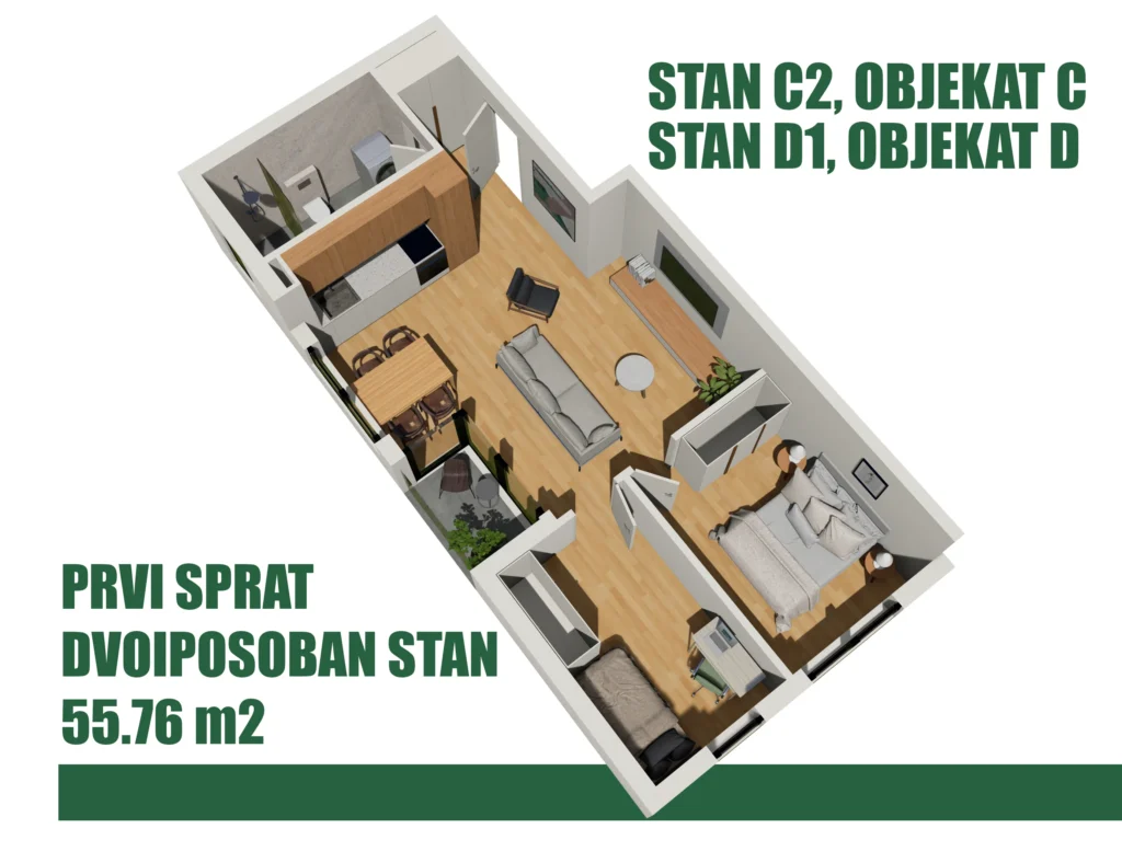 Dvosoban D1